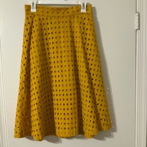 Flared eyelet skirt size 8
